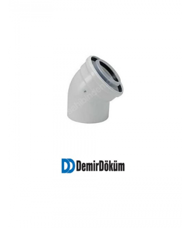 DemirDöküm 45 Derece Yoğuşmalı Baca Dirseği