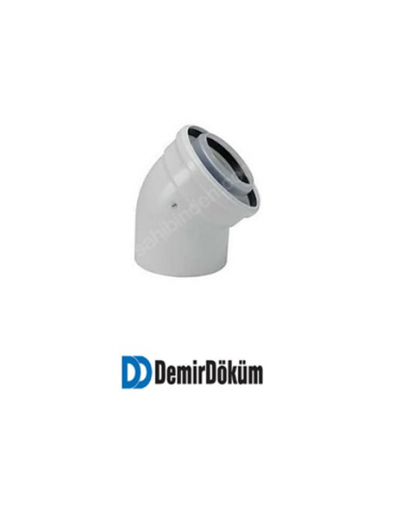 DemirDöküm 45 Derece Yoğuşmalı Baca Dirseği